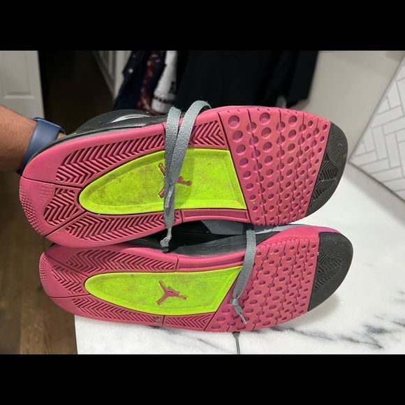 A1-Nike Air Jordan Flight Origin 599593-090 Cool Grey, Size 11.5, VTG 2013 - Picture 8 of 10